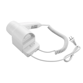 WALL MOUNTED HOTEL WHITE HAIR DRYER