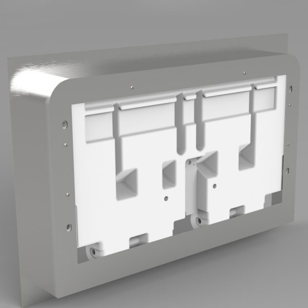 Recessed STAINLESS STEEL HORIZONTAL BABY CHANGING STATION - Image 2
