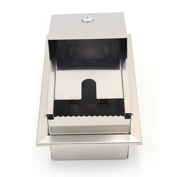Recessed SUS304 STAINLESS STEEL DUAL ROLL TOILET TISSUE DISPENSER - Image 3